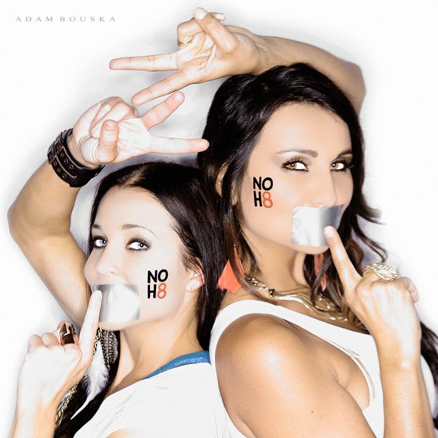 Camille Key & Caroline Dietlin for the NOH8 Campaign